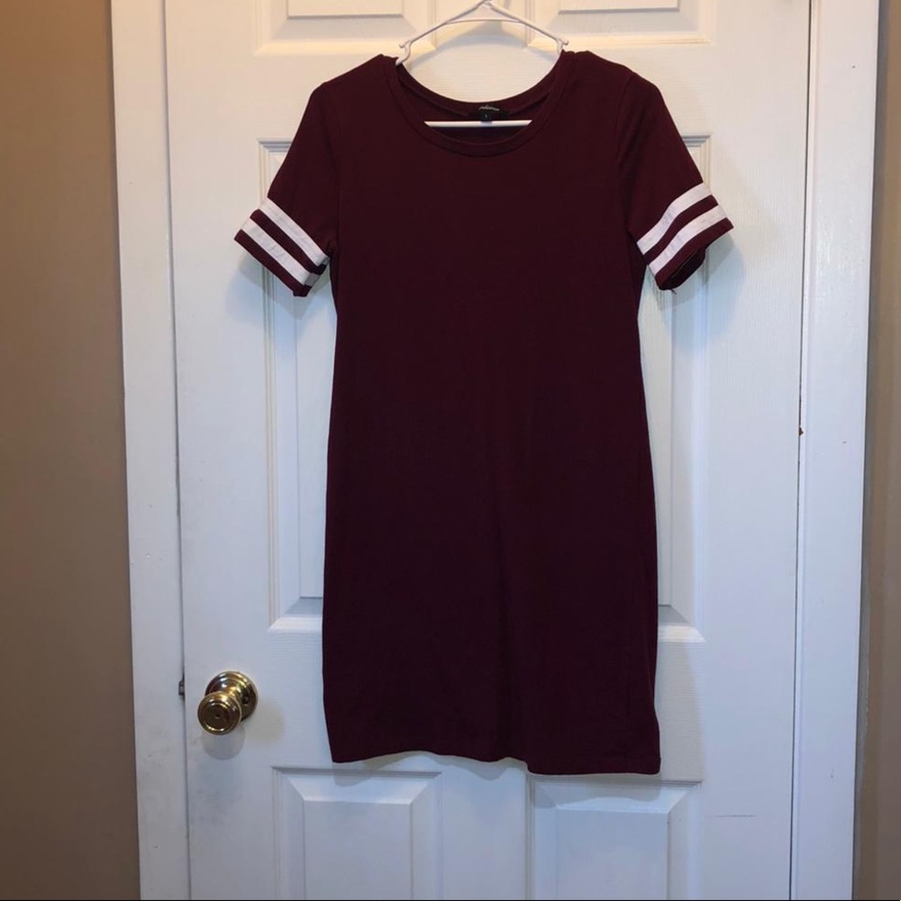 Burgundy dress